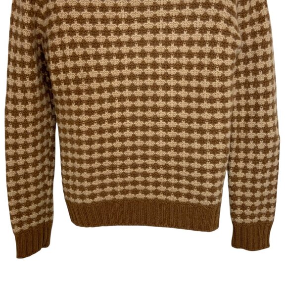 Loro Piana Mens Turtleneck Sweater It 48 US M Tan Cream Cashmere - Picture 11 of 13